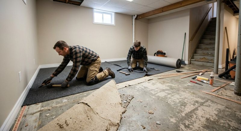 Basement Carpet Replacement in Somerset County, NJ