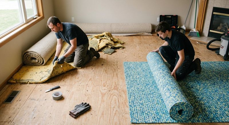 Carpet Underlay Replacement in Olathe, KS
