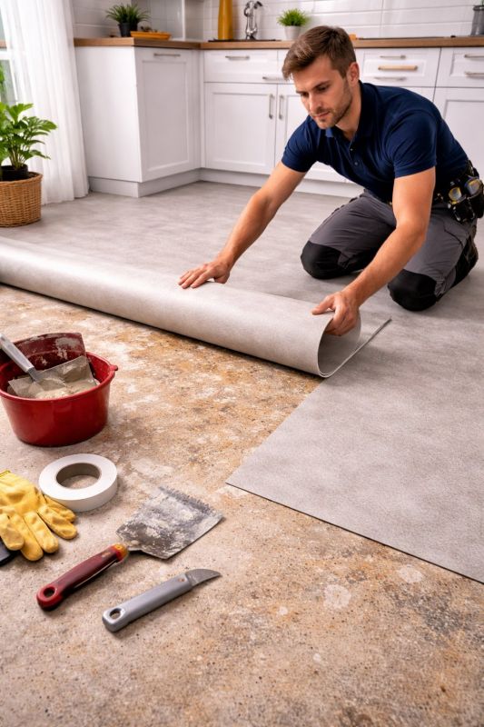 Linoleum Floor Installation in Fort Worth, TX