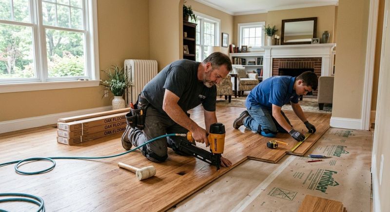 Oak Floor Installation in Fort Worth, TX