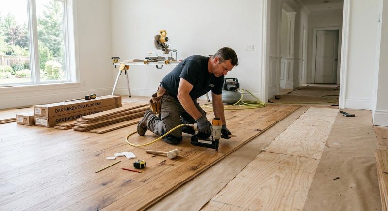 Oak Floor Installation in Manassas, VA