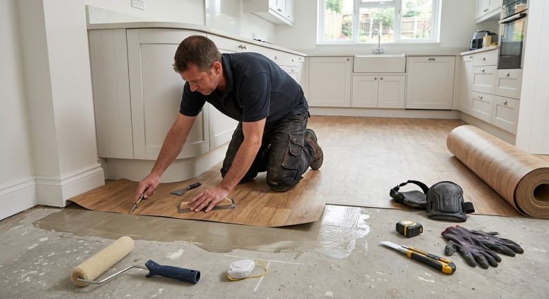 Sheet Linoleum Installation in Denton, TX