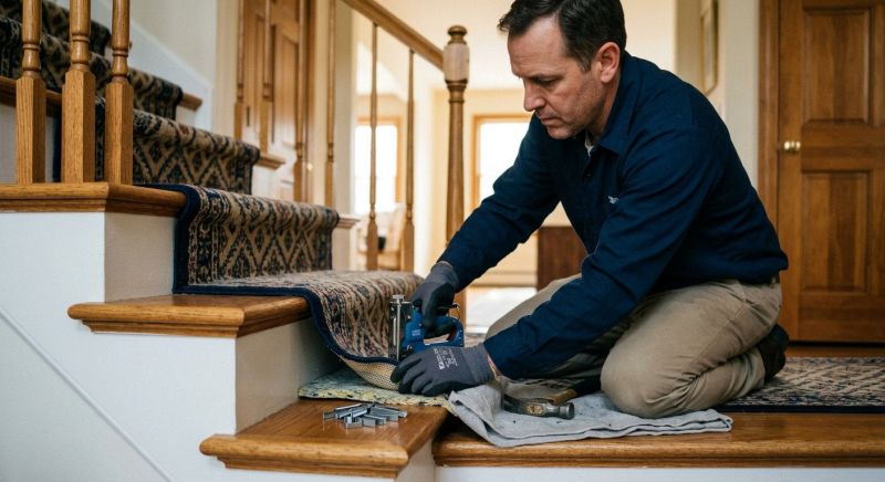 Stair Carpet Repair in Overland Park, KS