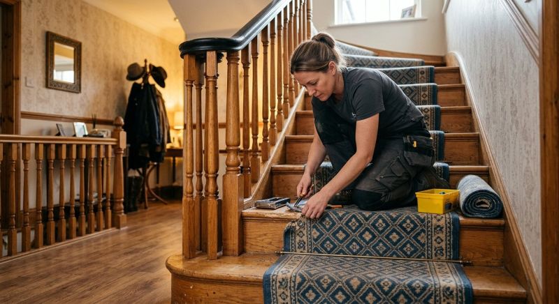 Stair Runner Repair in Overland Park, KS