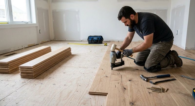 White Oak Floor Installation in San Antonio, TX